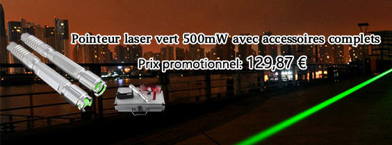 Pointeur laser vert 500mW